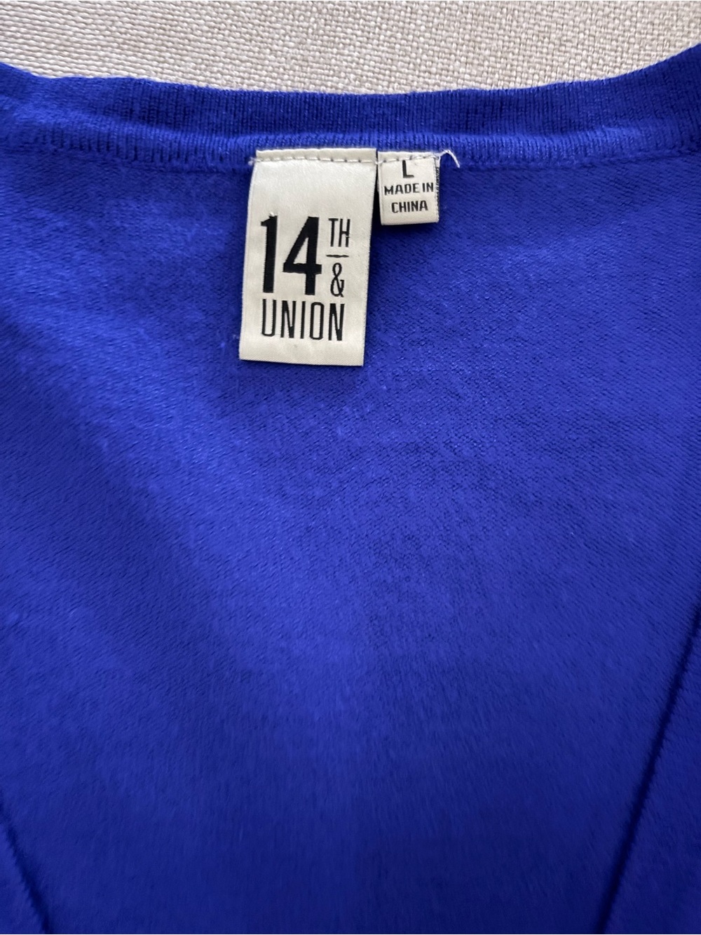 14th & Union Vivid Cobalt Knit Top
